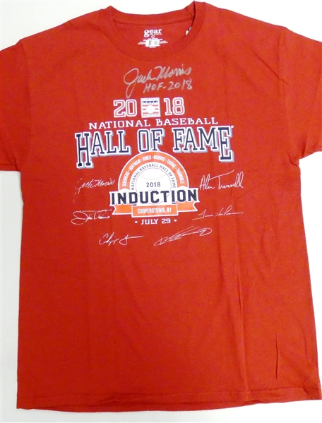 Jack Morris Autographed Hall of Fame T-Shirt