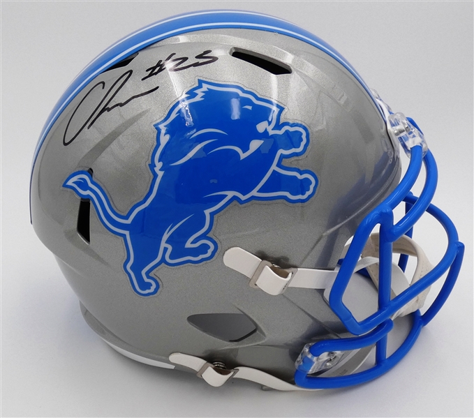 Carlton Davis Autographed Lions Full Size Replica Helmet