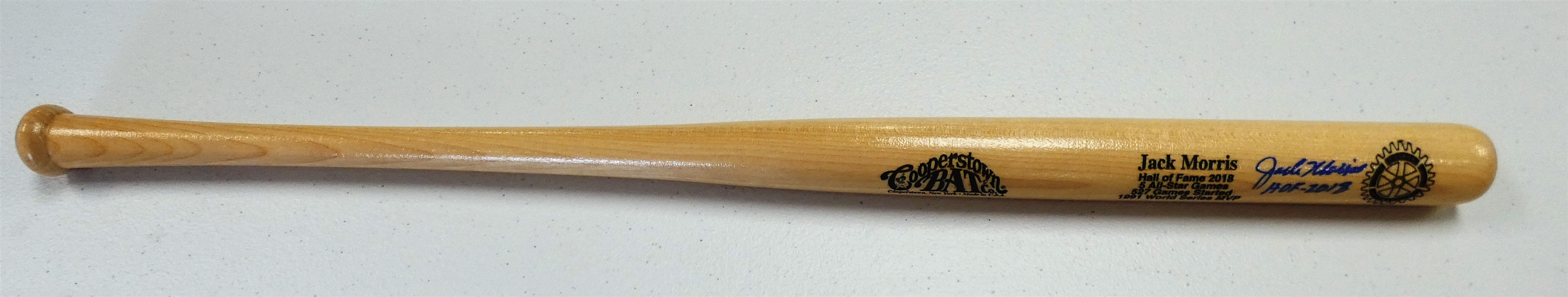 Jack Morris Autographed Mini Bat