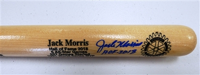 Jack Morris Autographed Mini Bat