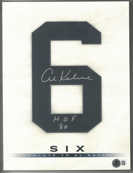Al Kaline Autographed #6 Book