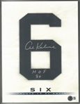 Al Kaline Autographed #6 Book