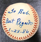 Cecil Travis Autographed Baseball