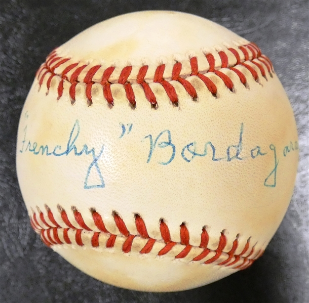 Frenchy Bordagaray Autographed Baseball