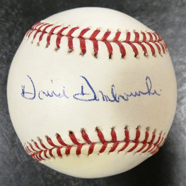Dave Dombrowski Autographed Baseball