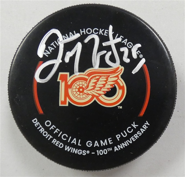 Darren McCarty Autographed Red Wings 100 Puck