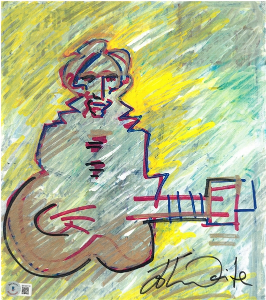 John Waite Autographed 11x12 Print