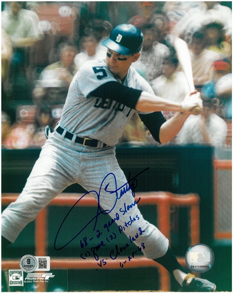 Jim Northrup Autographed 8x10 w/ 2 Grand Slams
