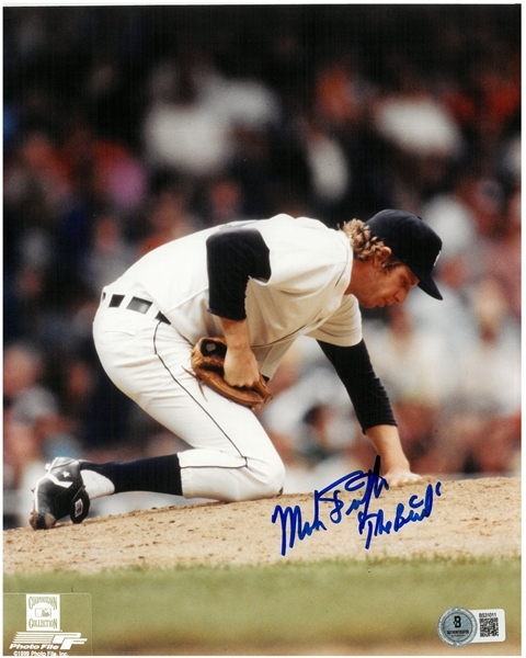 Mark "The Bird Fidrych Autographed 8x10