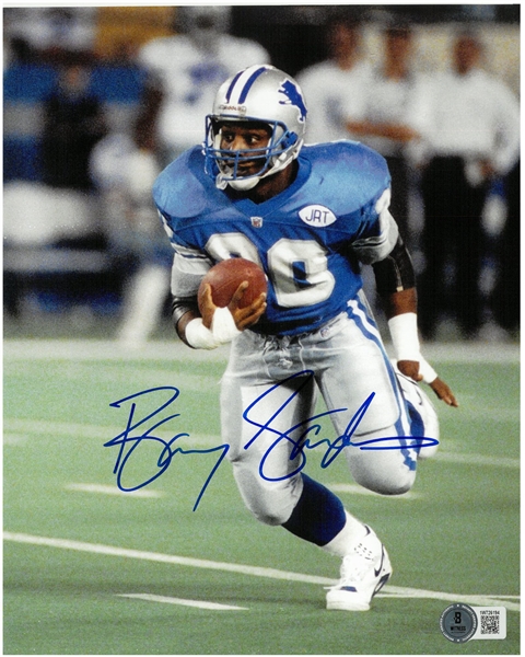 Barry Sanders Autographed 8x10