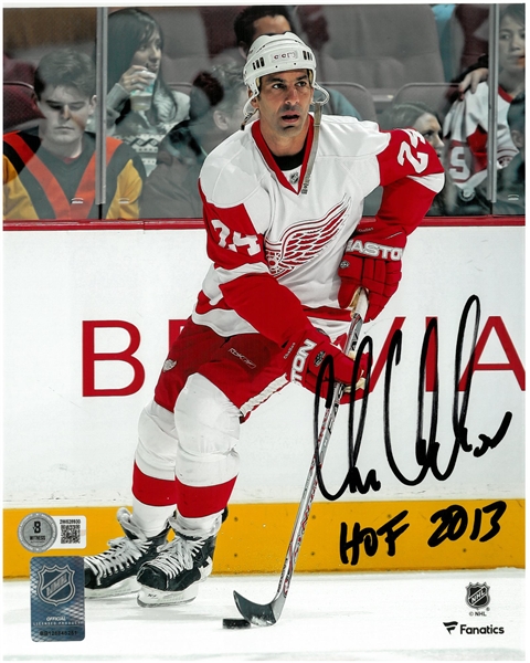 Chris Chelios Autographed 8x10