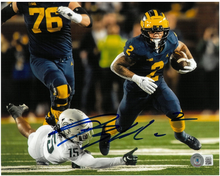 Blake Corum Autographed 8x10