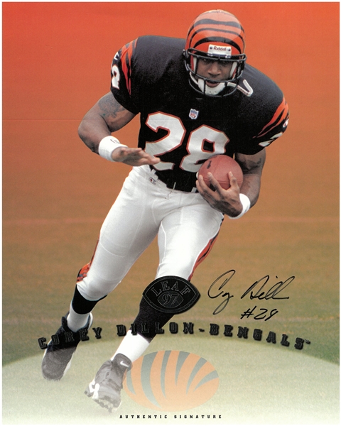 Corey Dillon Autographed 8x10 1997 Leaf Signature Edition