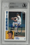Dan Petry Autographed 1984 Topps