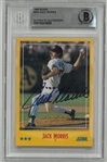 Jack Morris Autographed 1988 Score