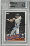 Johnny Grubb Autographed 1985 Topps