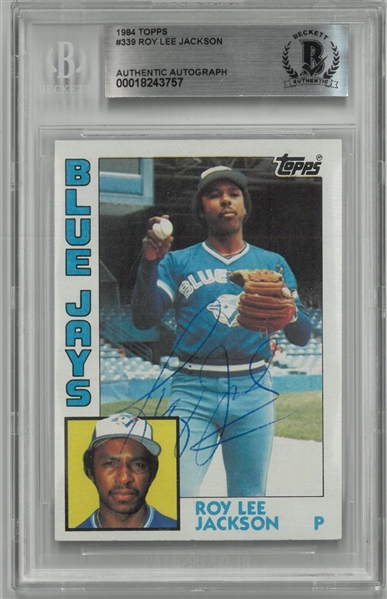 Roy Lee Jackson Autographed 1984 Topps