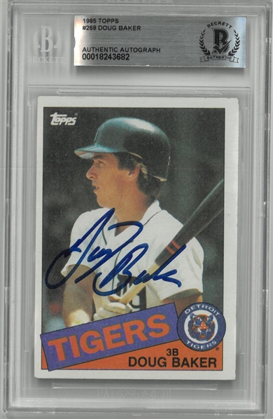 Doug Baker Autographed 1985 Topps