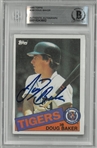 Doug Baker Autographed 1985 Topps