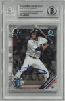 Riley Greene Autographed 2019 Bowman Chrome Draft