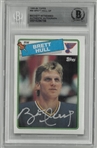 Brett Hull Autographed 1988/89 Topps Rookie Card