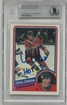 Chris Chelios Autographed 1984/85 O-Pee-Chee Rookie Card