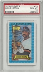 Willie Horton PSA 10 1974 Kelloggs