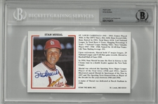 Stan Musial Autographed Postcard