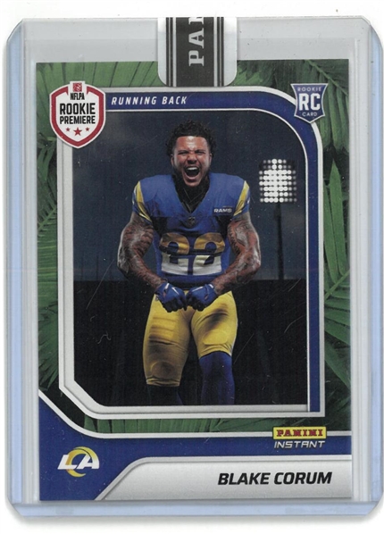 Blake Corum #13/25 Panini Instant Rookie Card