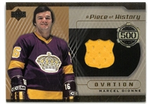 Marcel Dionne Upper Deck 500 Goal Jersey Card