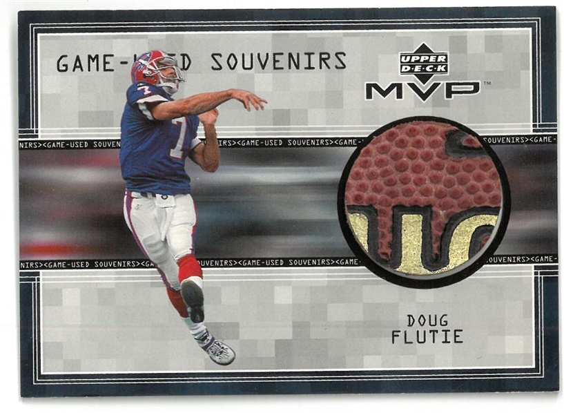 Doug Flutie 2003 Upper Deck MVP Game Used Football Card