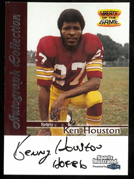 Kenny Houston Autographed 1999 Fleer Sports Illustrated