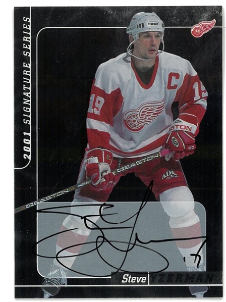 Steve Yzerman Autographed 2001 Signature Series