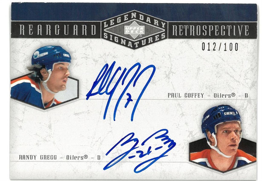 Paul Coffey & Randy Gregg Autographed Upper Deck