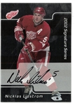 Nicklas Lidstrom Autographed 2002 Signature Series