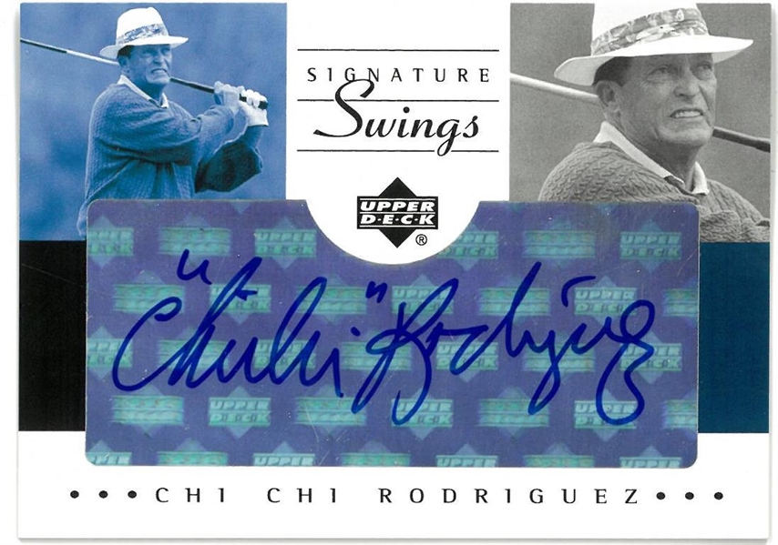 Chi Chi Rodriguez Autographed 2002 Upper Deck SP Game Used
