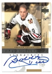 Bobby Hull Autographed 2001/02 Upper Deck Premier Collection Signatures Gold