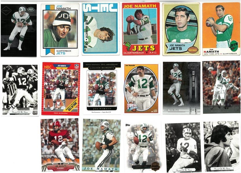 Joe Namath Card Lot