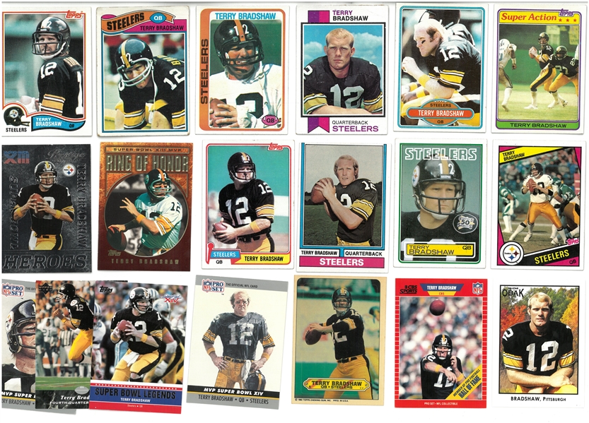 Terry Bradshaw Card Lot