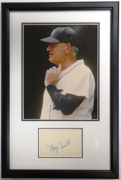 Mayo Smith Autographed Framed Display