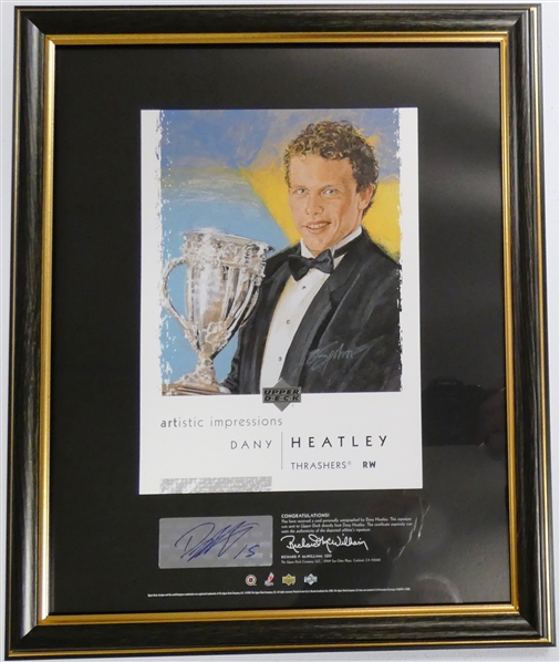 Dany Heatley Autographed Artistic Impressions