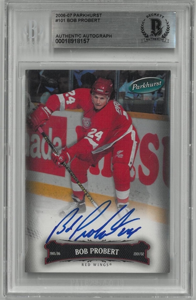 Bob Probert Autographed 2006/07 Parkhurst