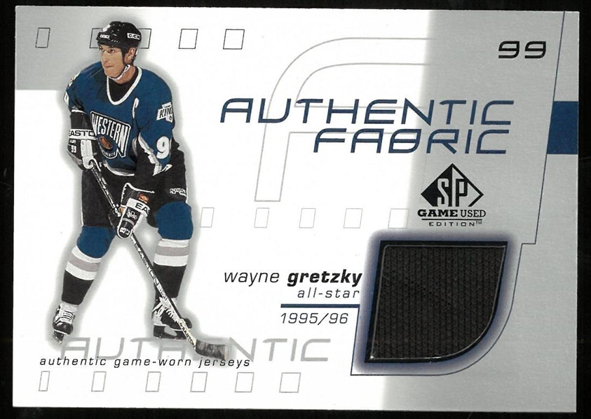 Wayne Gretzky 2001 SP Game Used Authentic Fabrics