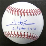 Jim Abbott Autographed Baseball w/ No Hitter