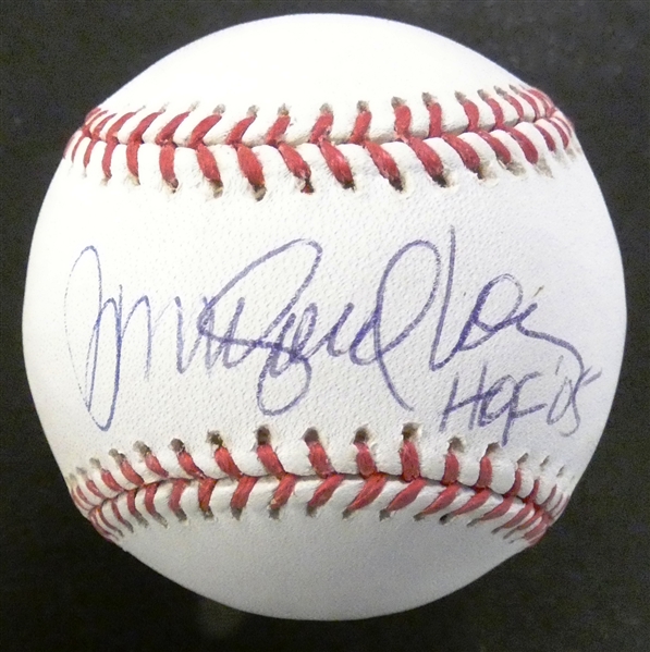 Ryne Sandberg Autographed Baseball w/ HOF