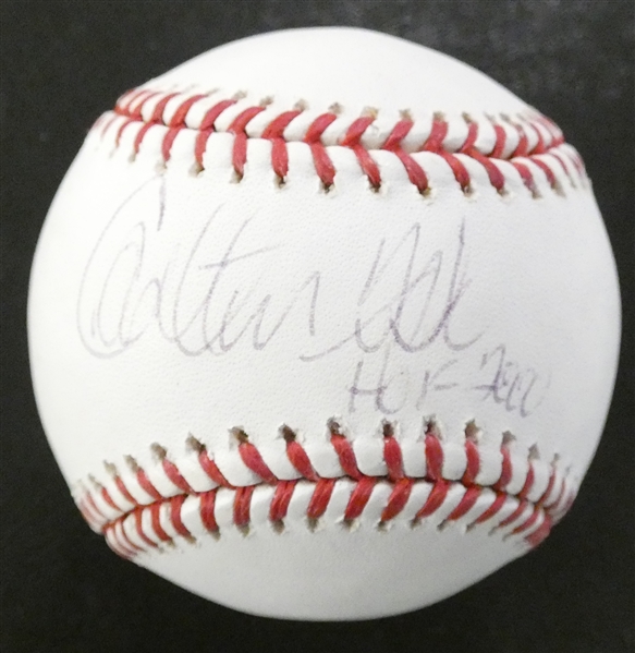 Carlton FIsk Autographed Baseball w/ HOF