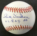 Bill Virdon Autographed Baseball w/ ROY