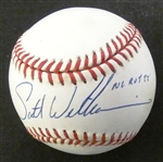 Scott Williamsson Autographed Baseball w/ ROY