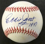 Eddie Joost Autographed Baseball