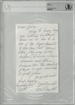 Whit Wyatt Hand Written Signed Letter